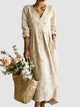 Women's Floral Midi Dress — Lightweight Print Flowing Summer Midi Dress