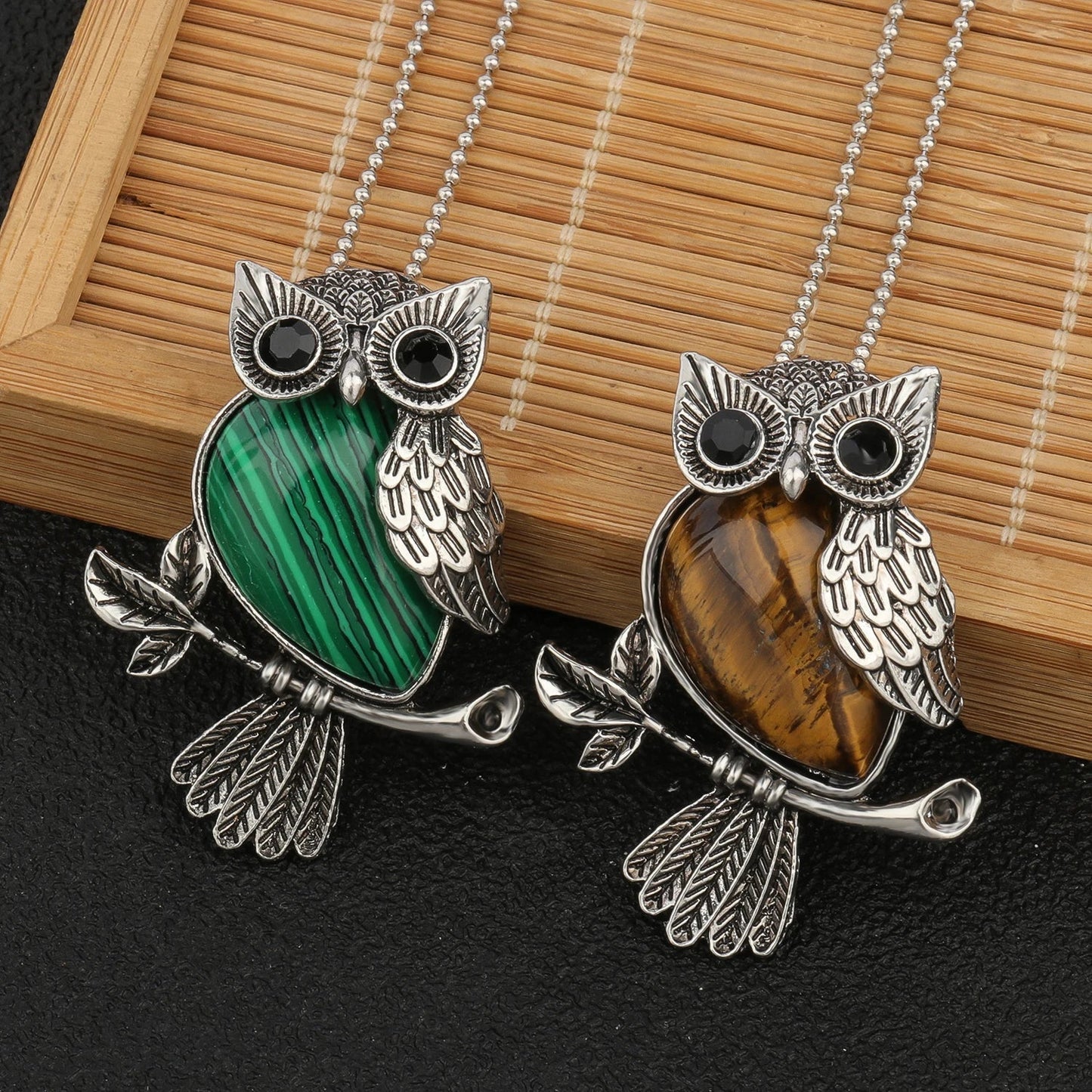 Ophelia Crystal Owl Pendant 1