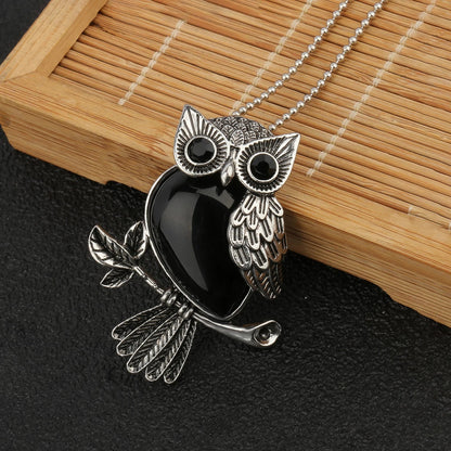 Ophelia Crystal Owl Pendant 12