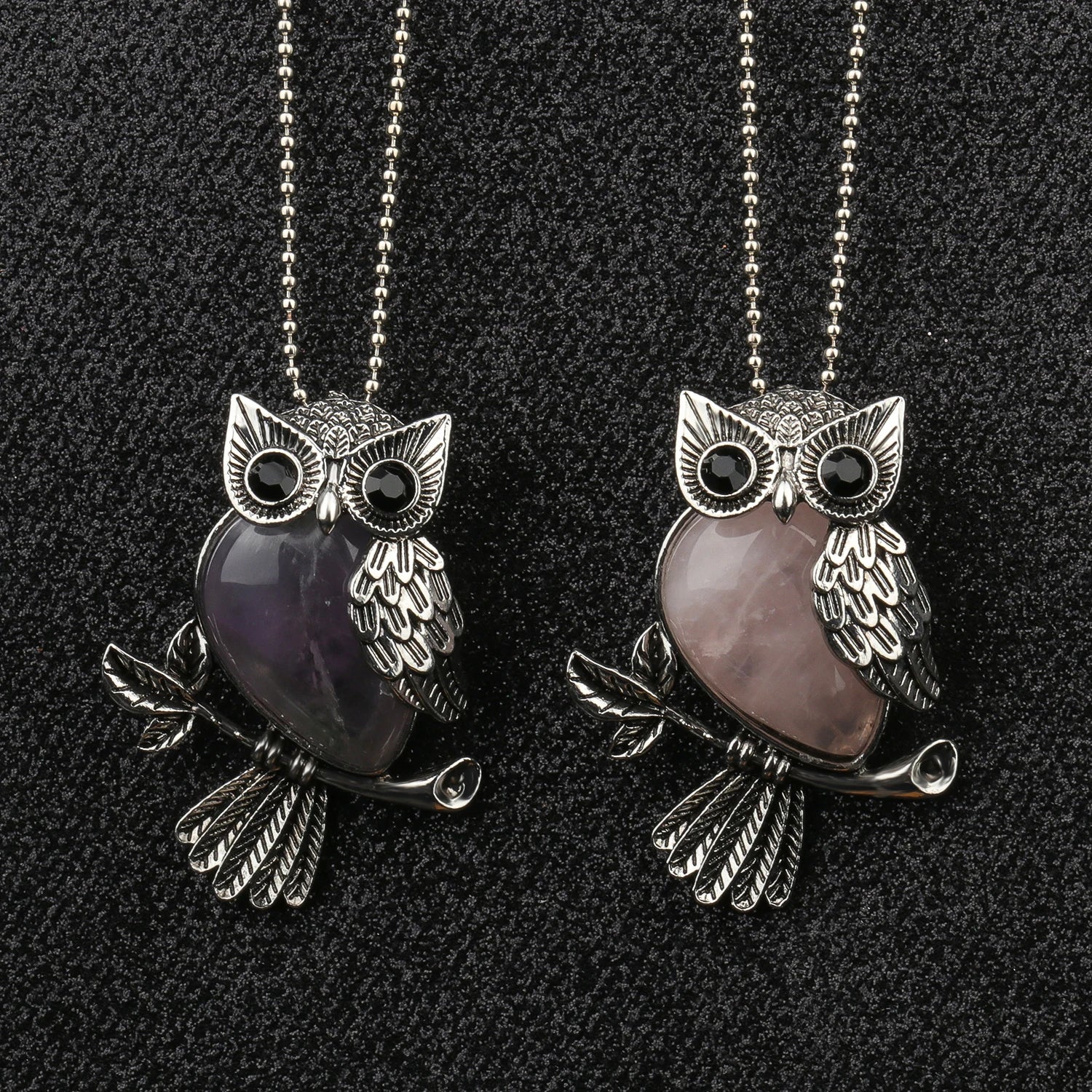 Ophelia Crystal Owl Pendant 3
