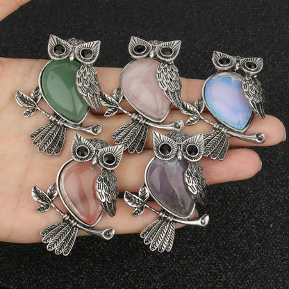 Ophelia Crystal Owl Pendant 4
