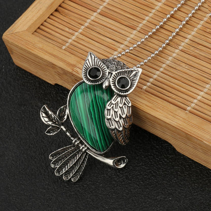 Ophelia Crystal Owl Pendant 8