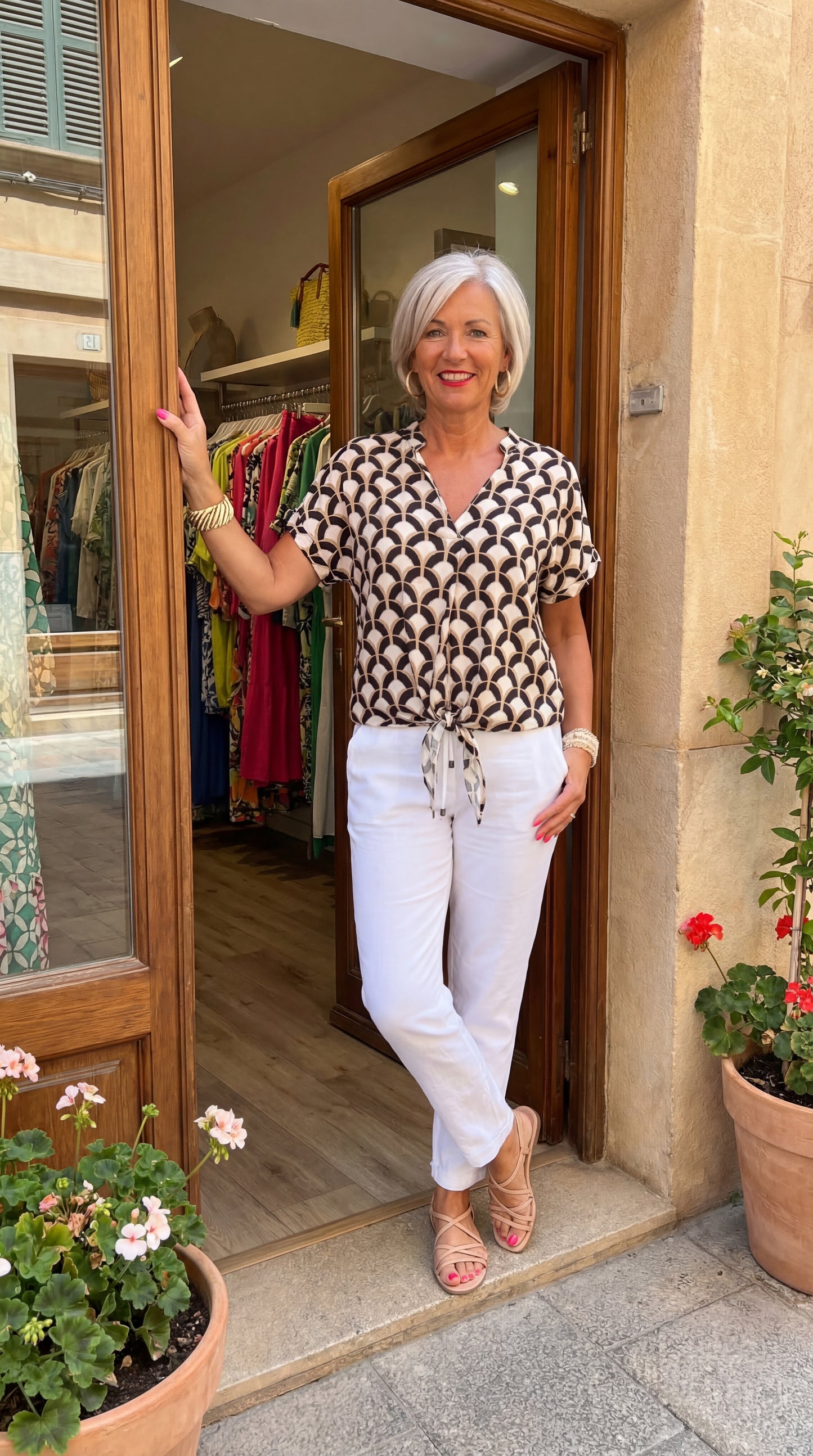 Sienna Printed Casual Top