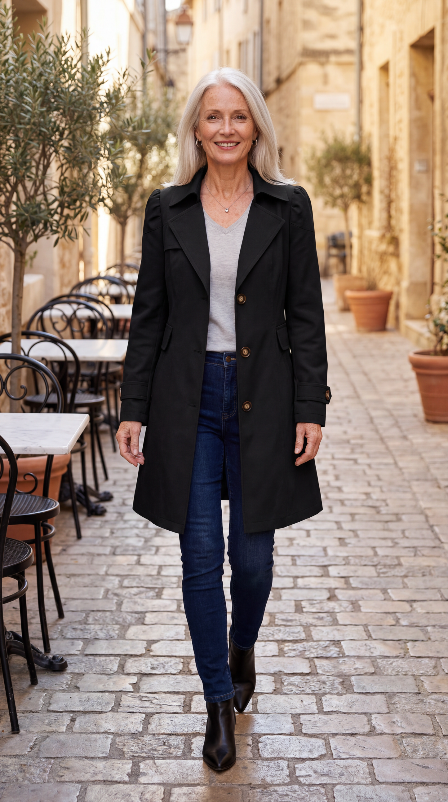 Seraphina Vintage-Inspired Trench Coat