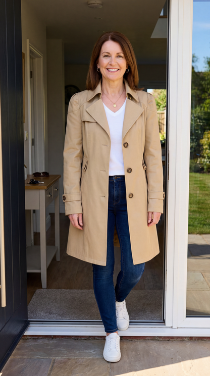 Seraphina Vintage-Inspired Trench Coat