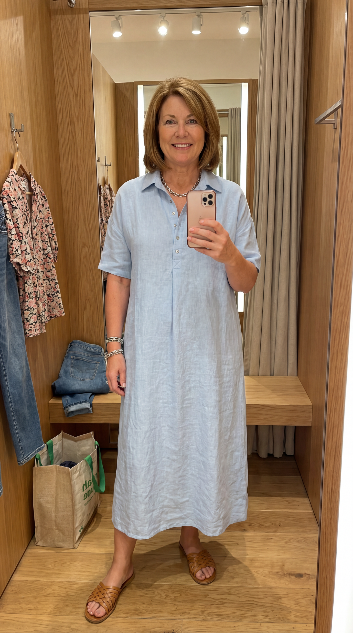 Briar Polo Collar Midi Shirt Dress