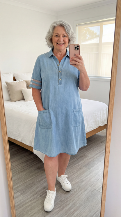 Paloma Denim Midi Dress