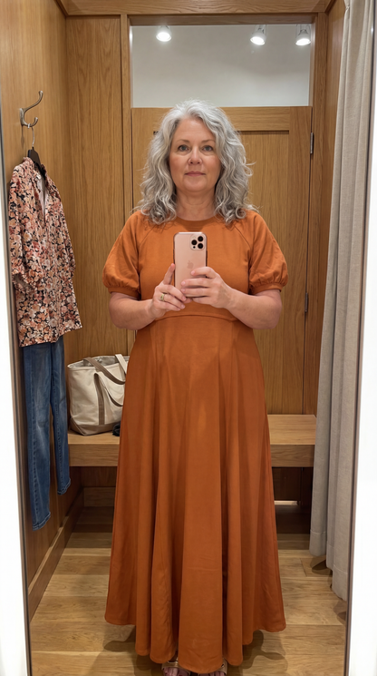 Alessia Puff Sleeve Maxi Dress