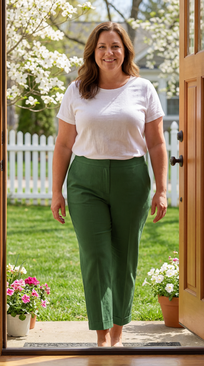 Marlowe Straight-Leg Trousers