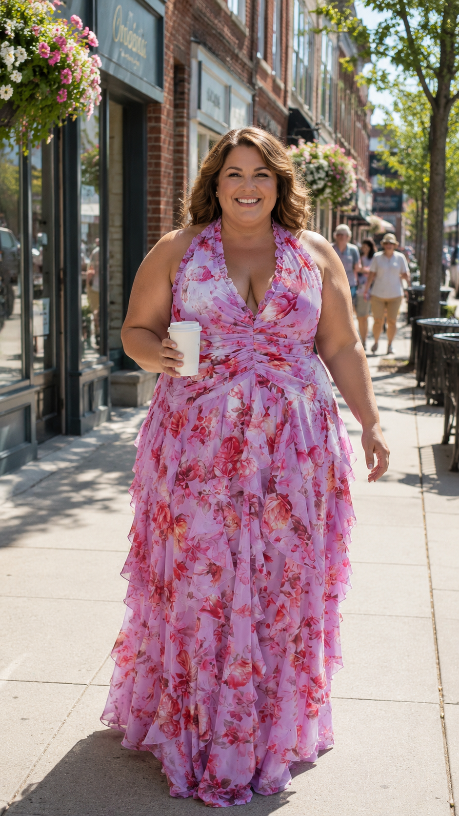 Bellatrix - Floral Halter Maxi Dress