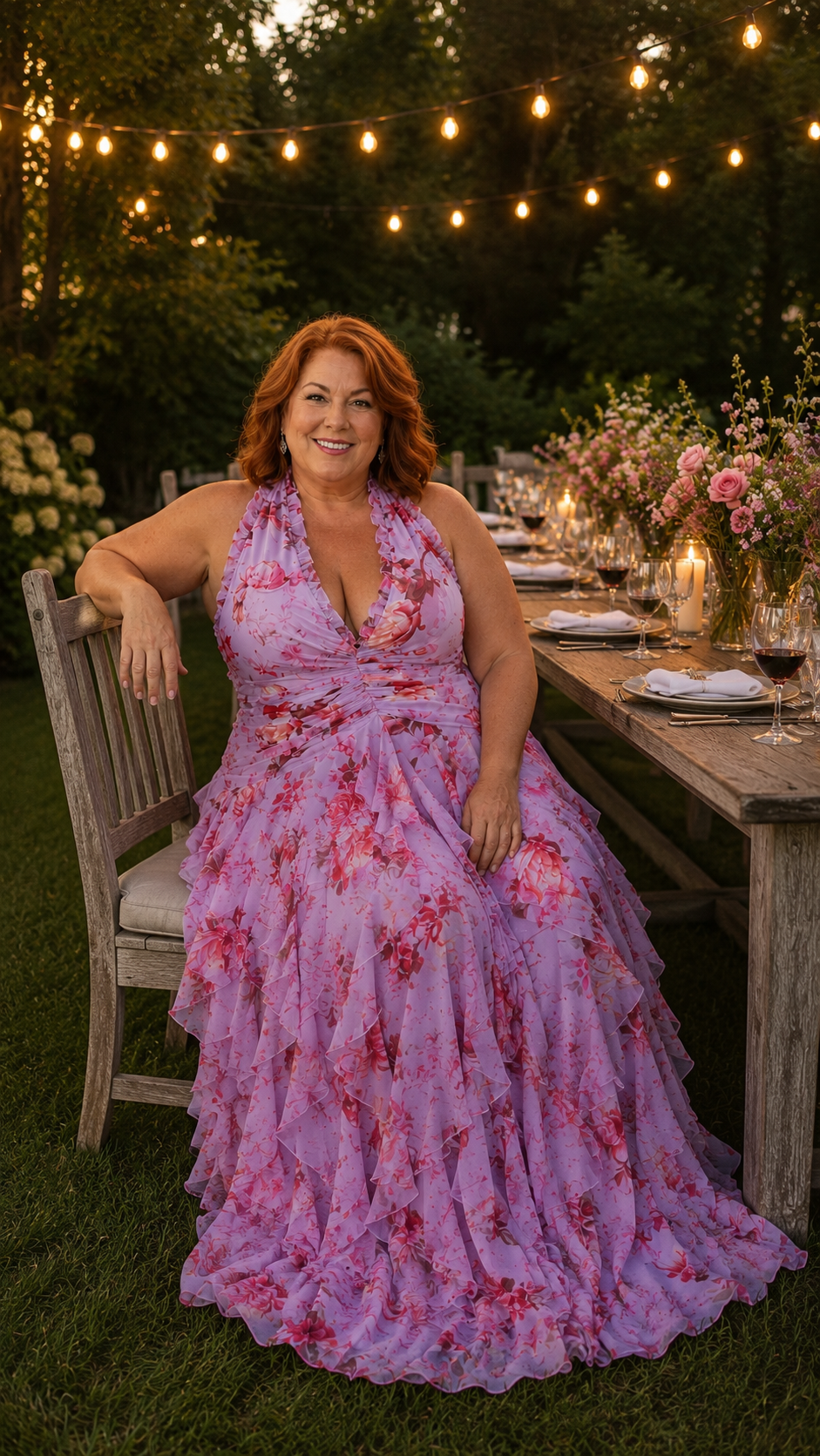 Bellatrix - Floral Halter Maxi Dress