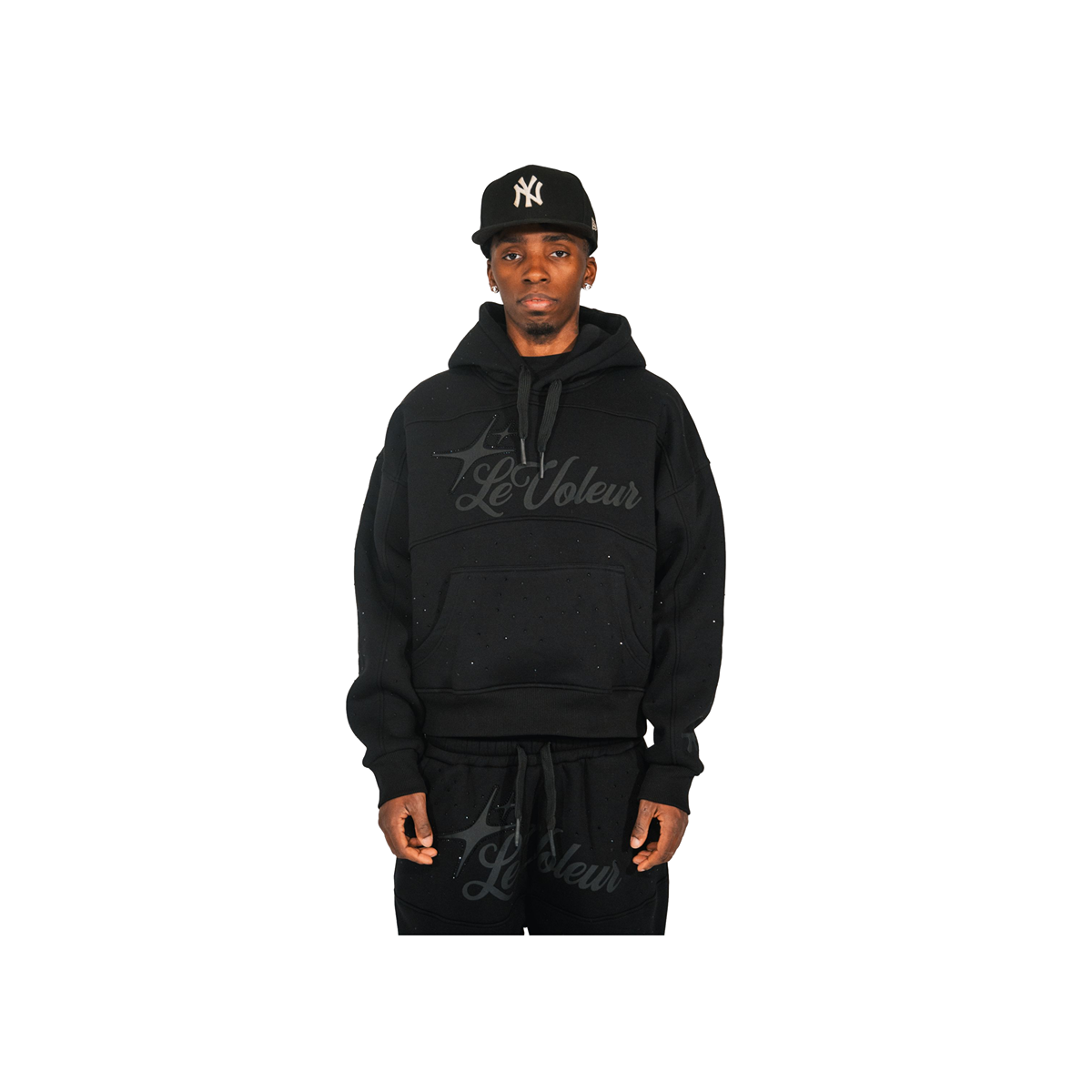 Unisex graphic pullover hoodie with drawstring hood and kangaroo pocket