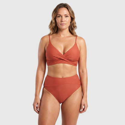 Zephyrine - High-Waisted V-Neck Bikini