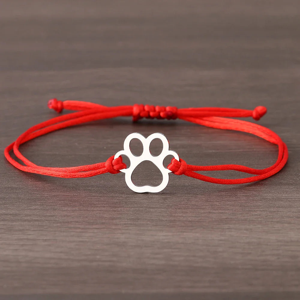 Piper Adjustable Paw Print Bracelet 1