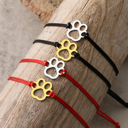 Piper Adjustable Paw Print Bracelet 2