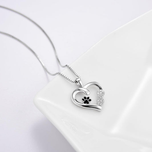 Piper Infinity Paw Necklace 0