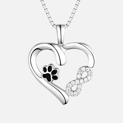 Piper Infinity Paw Necklace 1