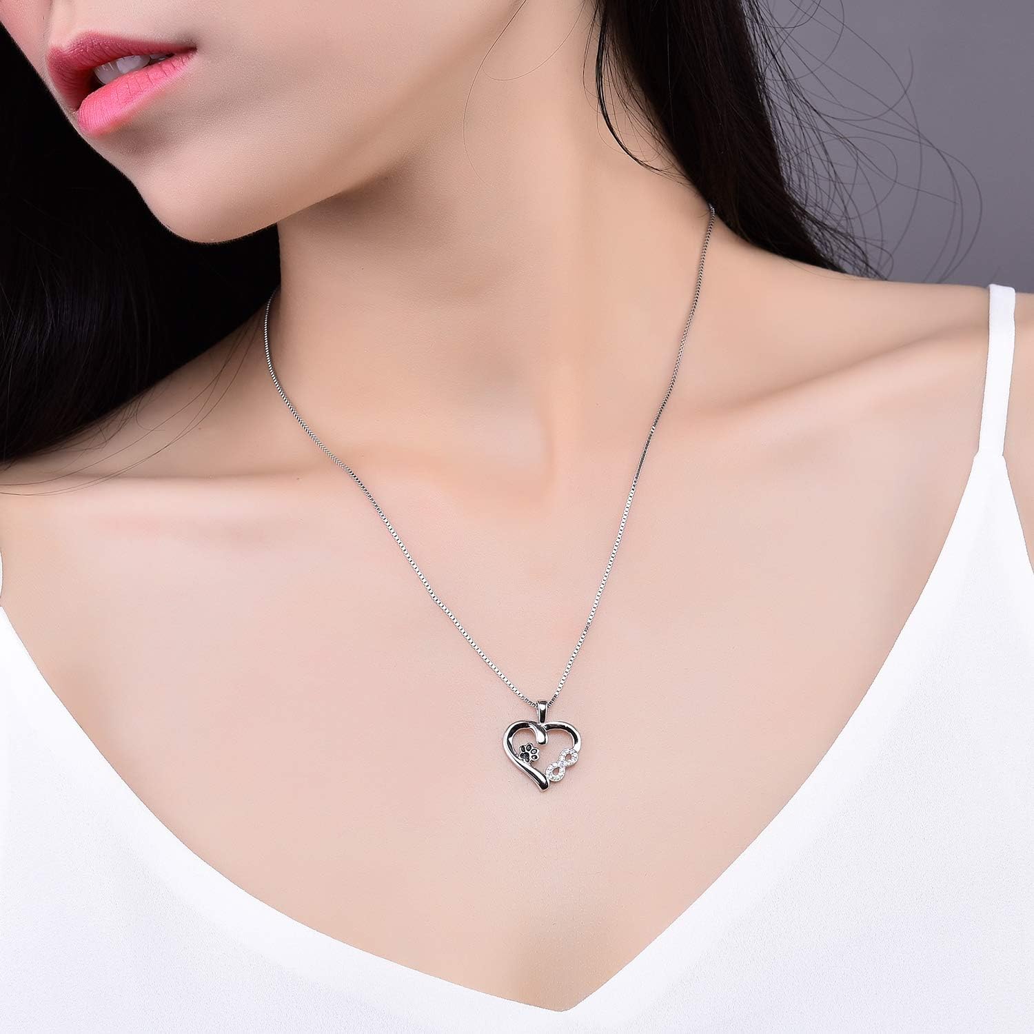 Piper Infinity Paw Necklace 2