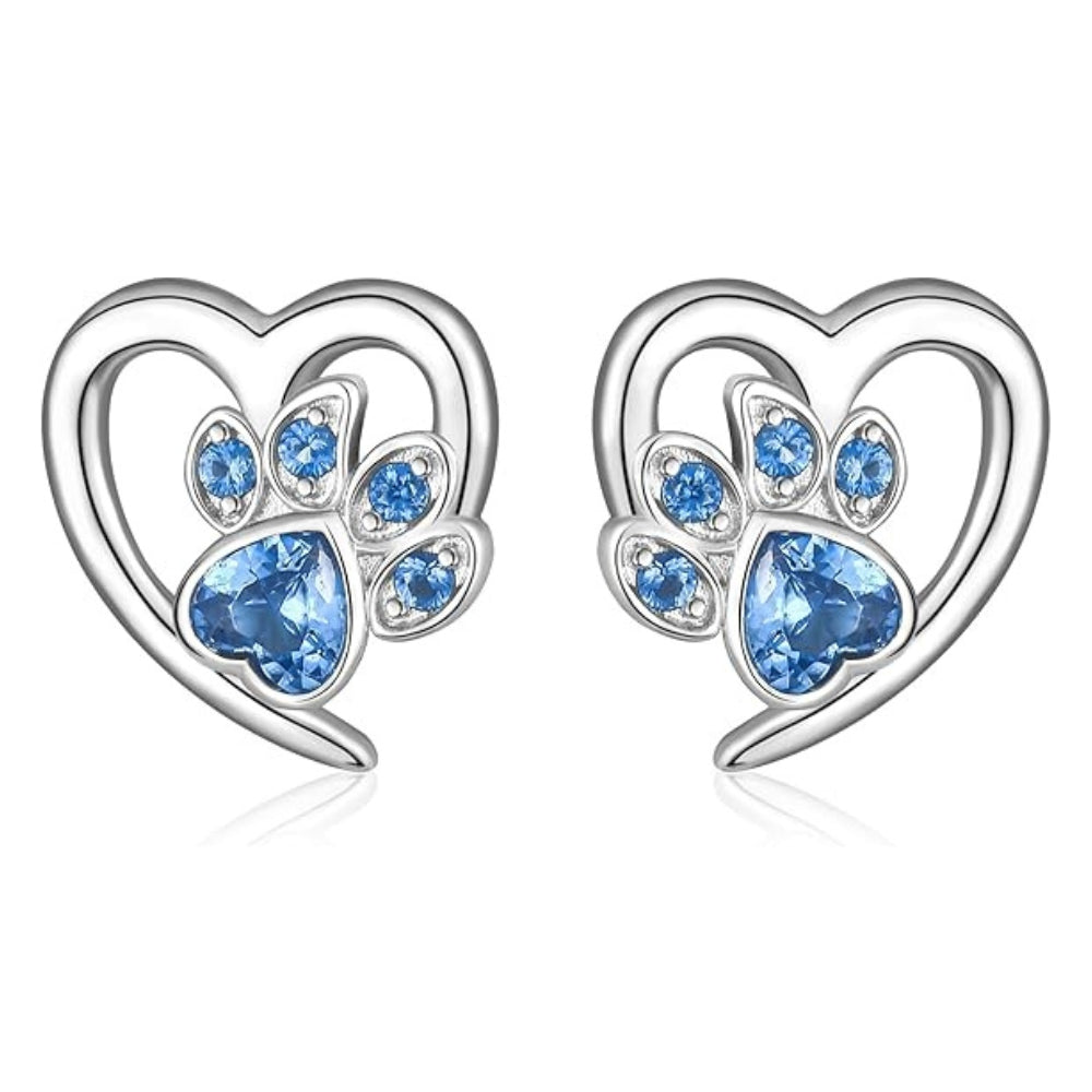 Piper Paw Print Earrings 0