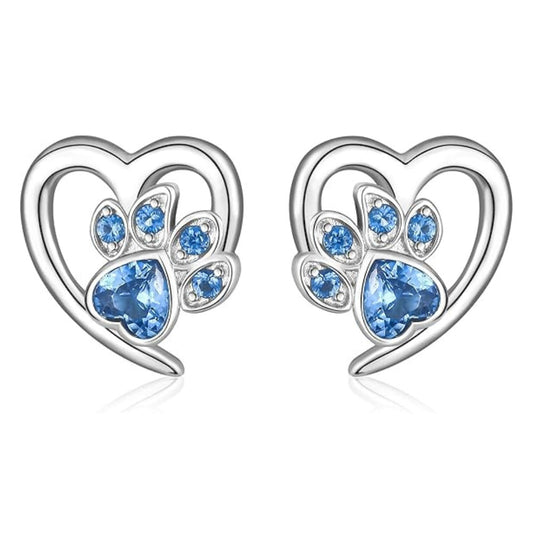 Piper Paw Print Earrings 0