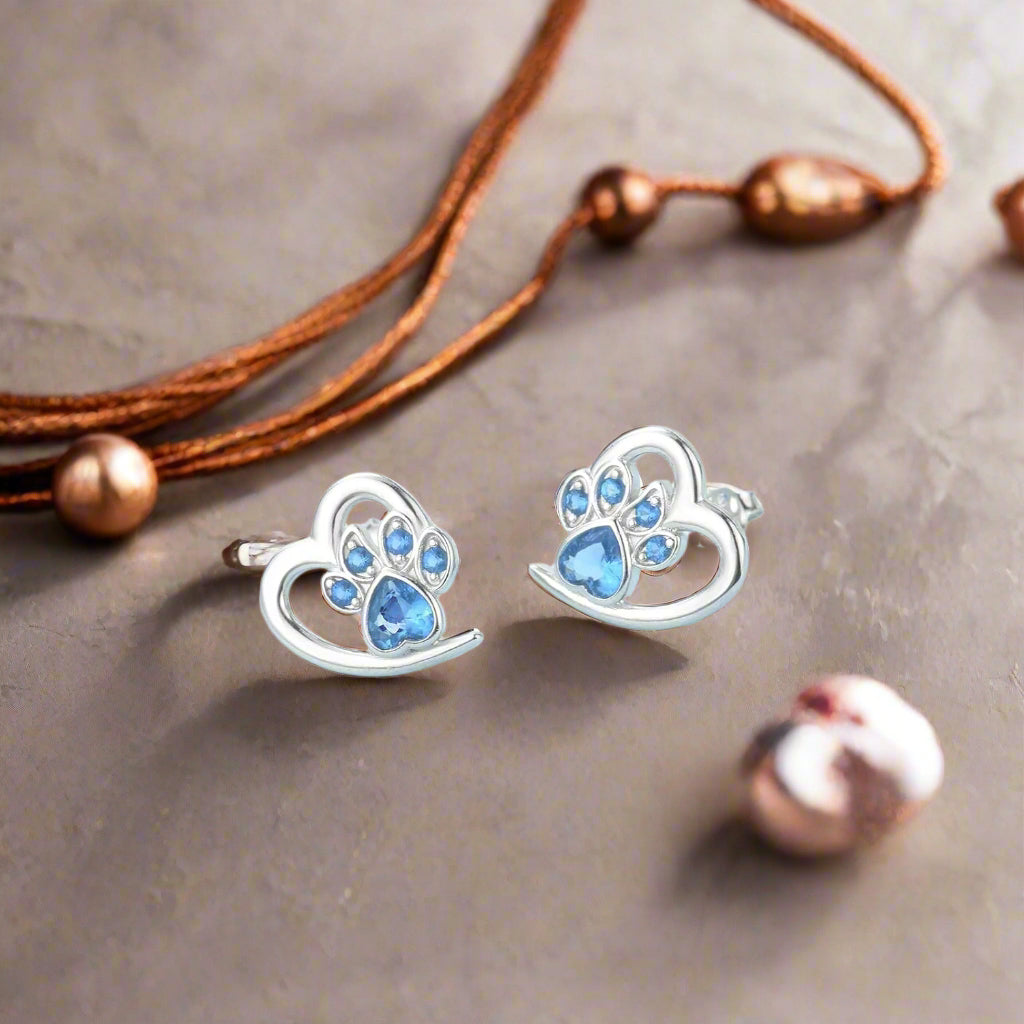 Piper Paw Print Earrings 1