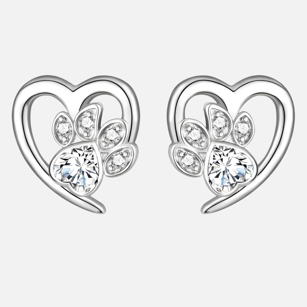 Piper Paw Print Earrings 2