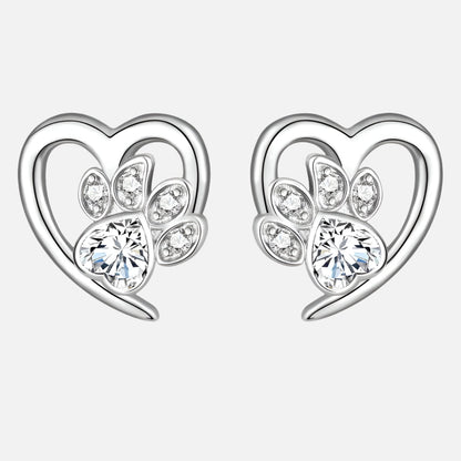 Piper Paw Print Earrings 2