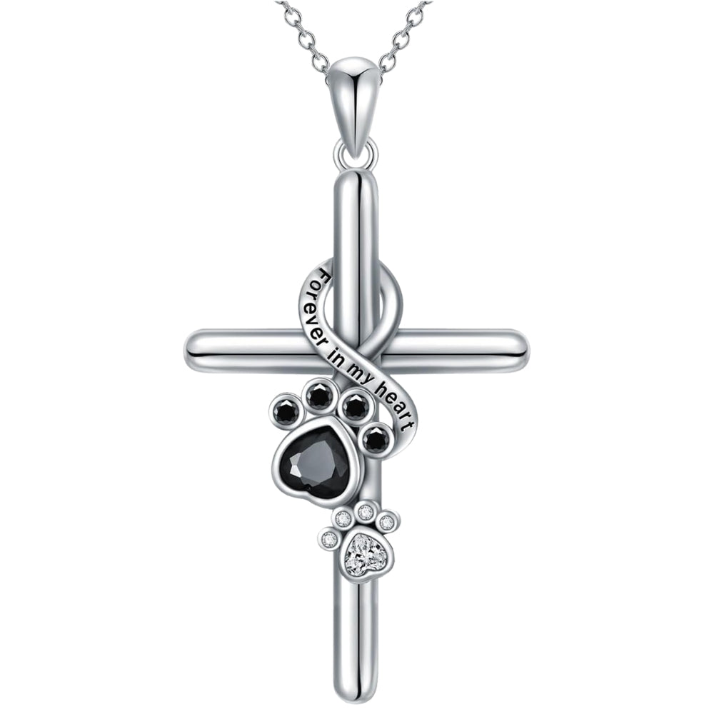 Piper Paw & Cross Necklace 3