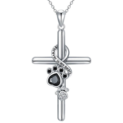 Piper Paw & Cross Necklace 3