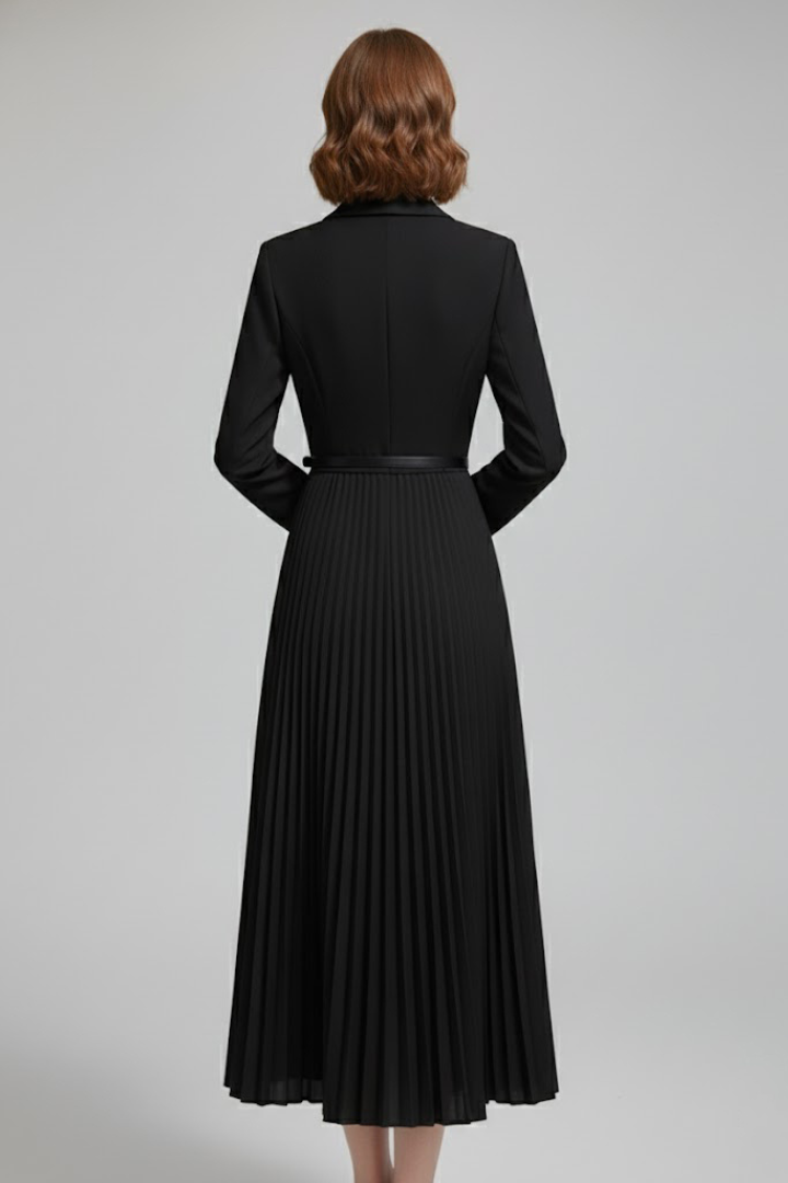 Women's Belted Blazer Dress – Tailored Wrap Jacket Dress for Office & Events 5