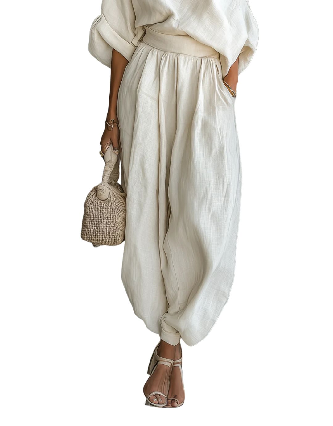 Evadne - Elegant Off-Shoulder Set