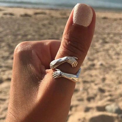 Rhea Adjustable Love Hug Ring 1