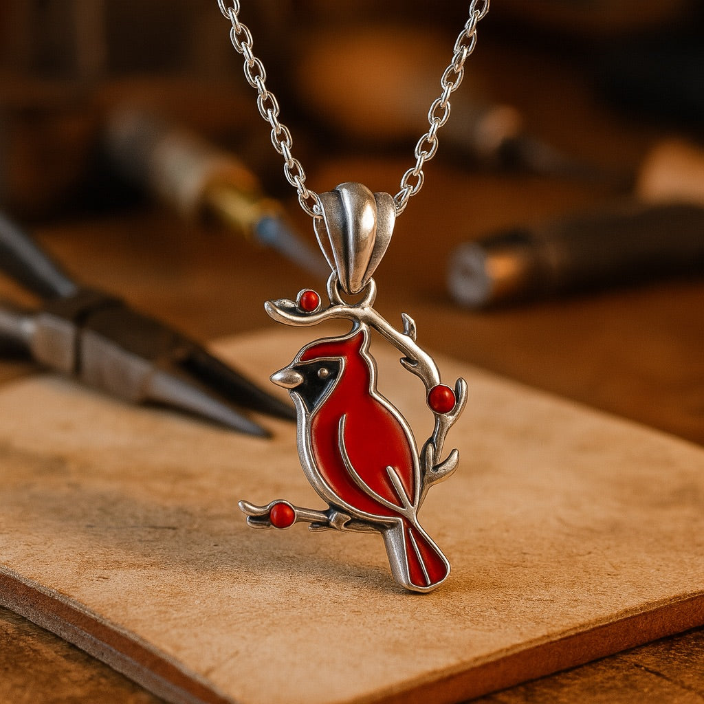 Rhea Cardinal Memorial Necklace 0