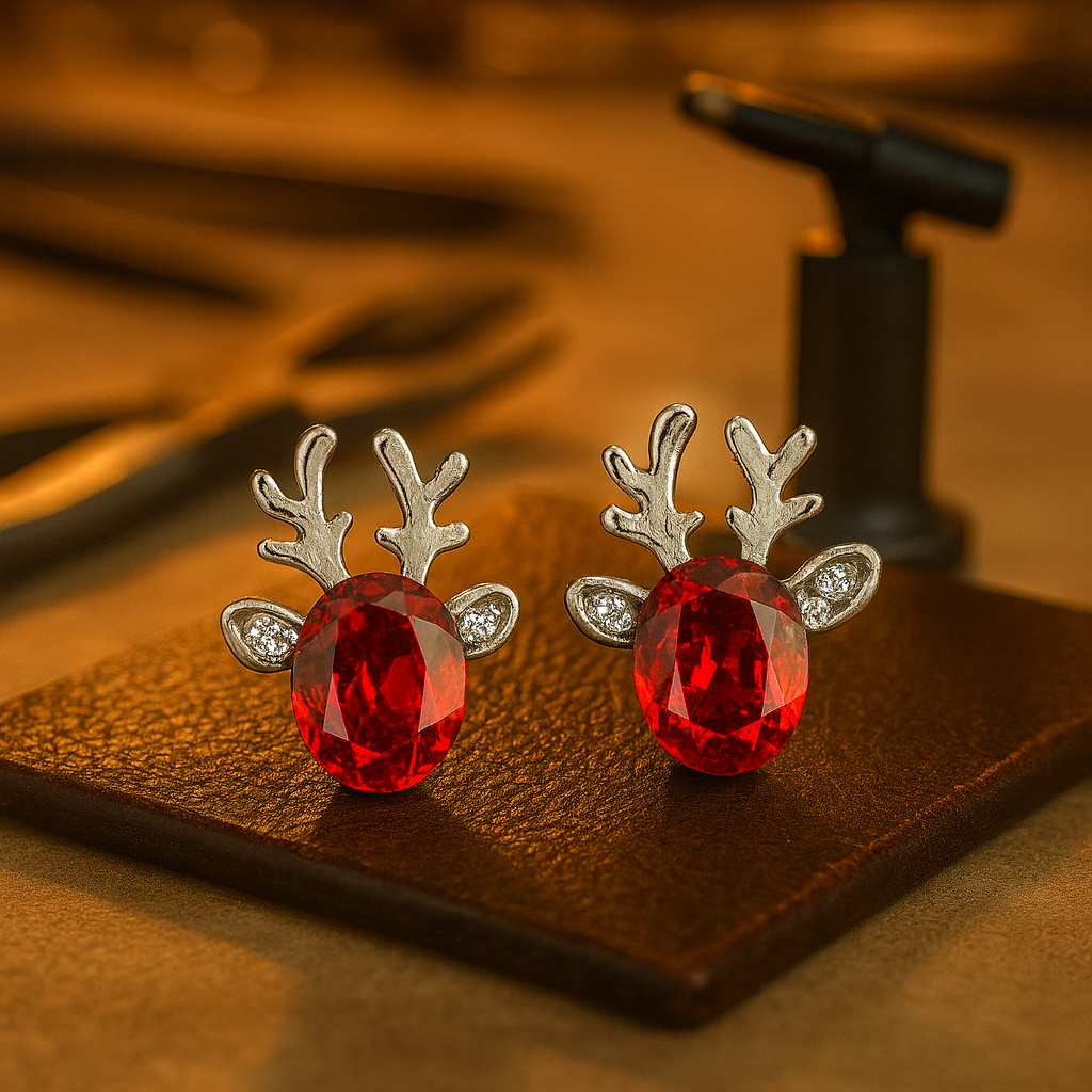 Rhea Crystal Stud Earrings 0