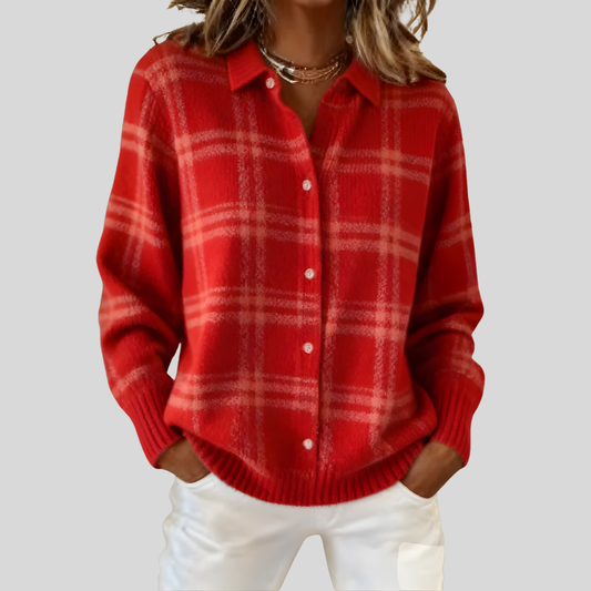Rhea Heritage Plaid Cardigan 0
