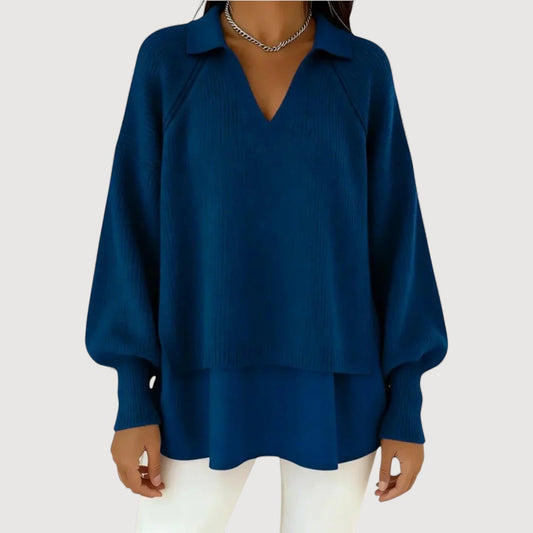 Rhea Layered Knit Top 0