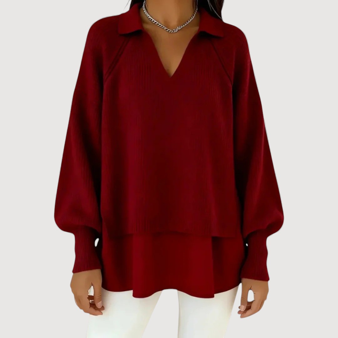Rhea Layered Knit Top 1
