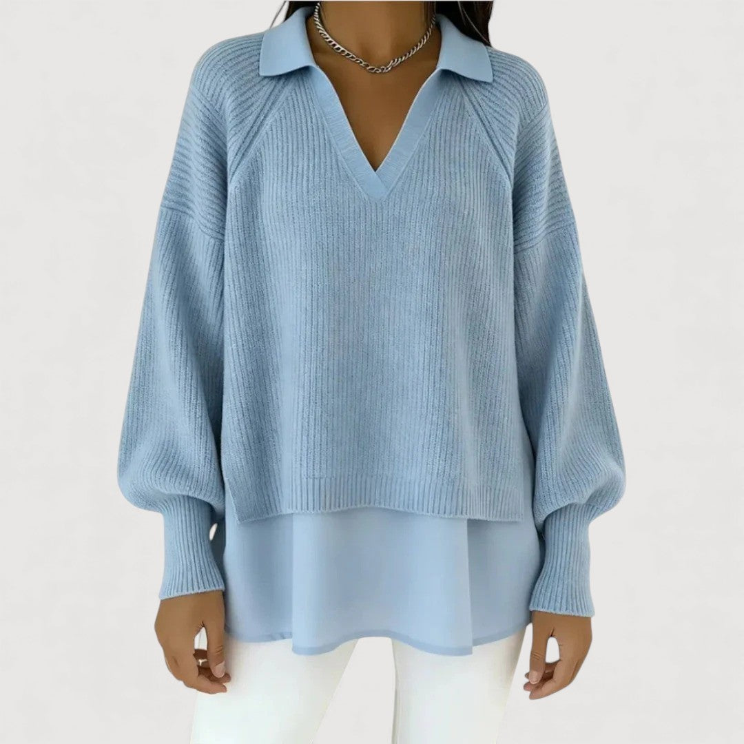 Rhea Layered Knit Top 2