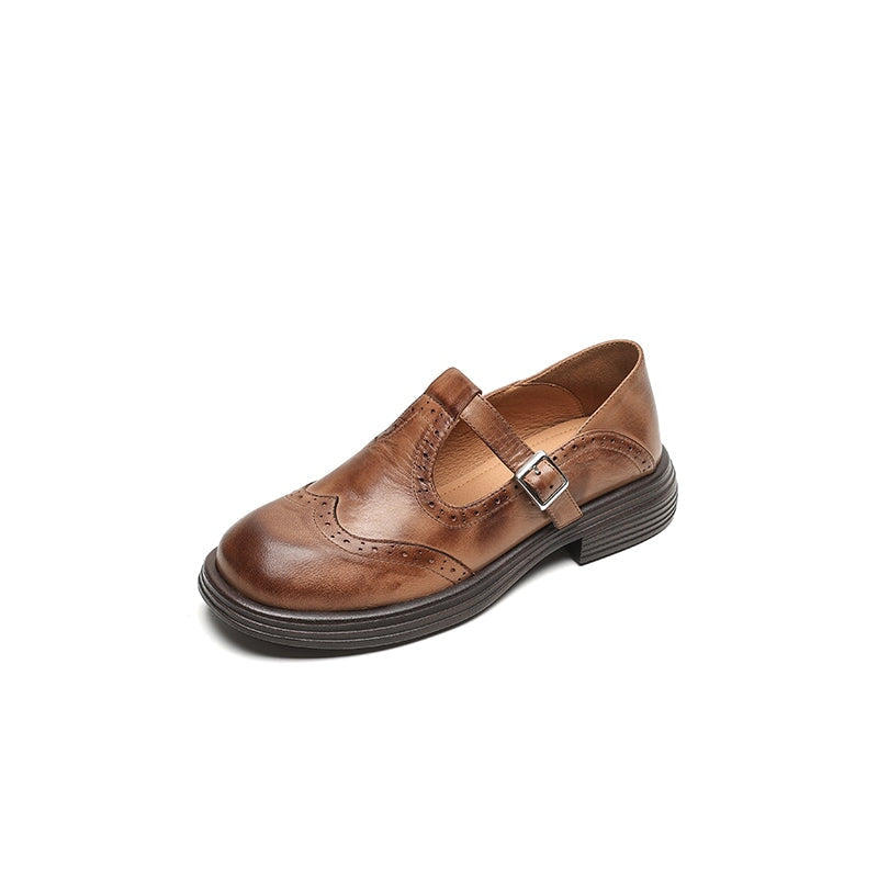 Rhea Leather Mary Jane Flats 7