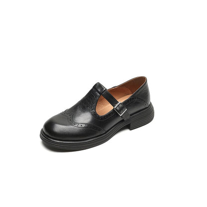 Rhea Leather Mary Jane Flats 8