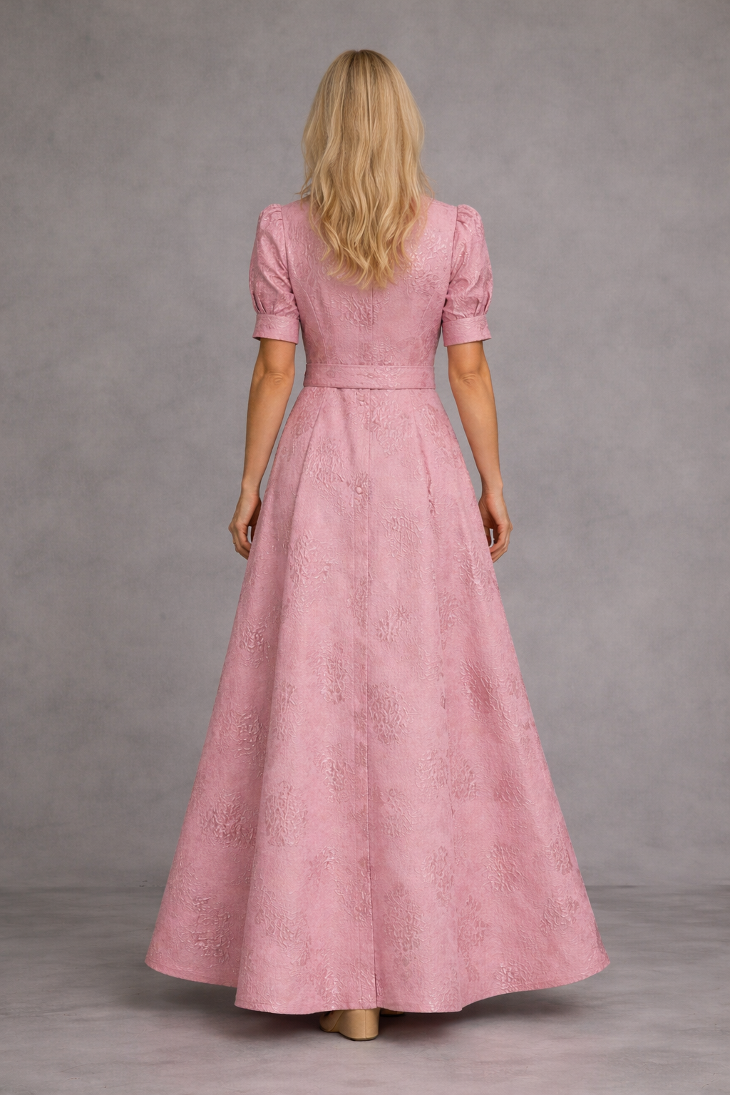Rhea Printed Belted Maxi Dress 1
