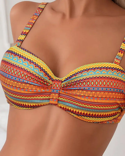 Rhea Striped Two Piece Swimsuit 1
