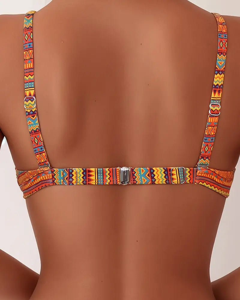 Rhea Striped Two Piece Swimsuit 3