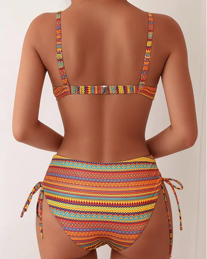 Rhea Striped Two Piece Swimsuit 4