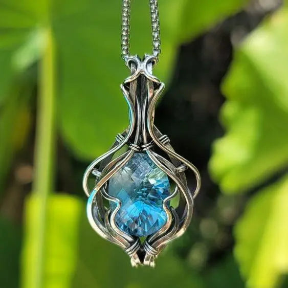 Rhea Vintage Silver Necklace 0