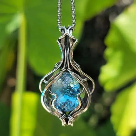 Rhea Vintage Silver Necklace 0