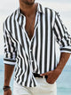 Women's Striped Shirt — Relaxed Lightweight Breathable Casual Summer Shirt