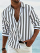 Women's Striped Shirt — Relaxed Lightweight Breathable Casual Summer Shirt