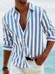 Women's Striped Shirt — Relaxed Lightweight Breathable Casual Summer Shirt