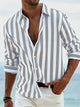 Women's Striped Shirt — Relaxed Lightweight Breathable Casual Summer Shirt